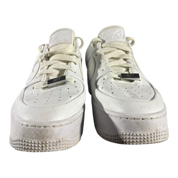 Nike Air Force 1 Platform White Women’s Size 8.5 AF1 Sneakers - Picture 2 of 8